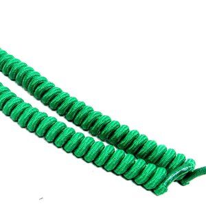 2 Green No Tie Spiral Laces Shoes Curly 6 to 28 inches No Headache Sun Visor